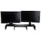 Mind Reader Black Adjustable 2 Tier Dual Monitor Riser